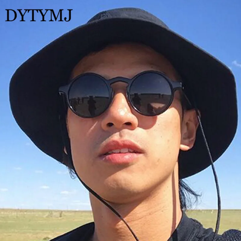 

DYTYMJ New Round Frame Sunglasses Men 2022 Big Frame Sunglasses Women Trend Vintage Punk Rice Nail Sunglasses Gafas De Sol Mujer