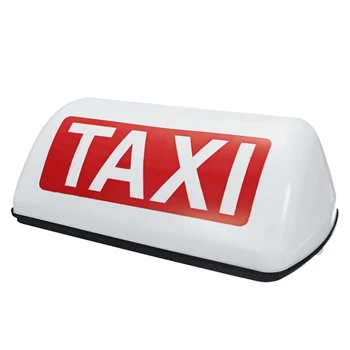 

12V Waterproof Top Sign netic Meter Cab Lamp Light LED TAXI Signal Lamp - White