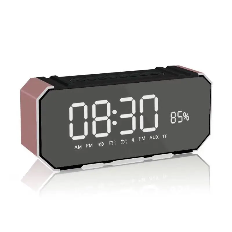 

Wireless LED Display Clock Portable Bluetooth Speaker Wireless Stereo Bar Speaker Support Time Display Alarm Clock FM Radio