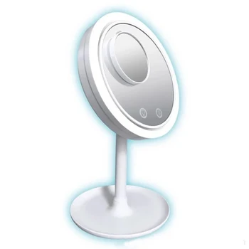 

New LED Makeup Mirrors 1PC 5x Makeup Mirror With Fan Makeup Mirror Three-in-one Lighted Mirrors With Fan Best Gift