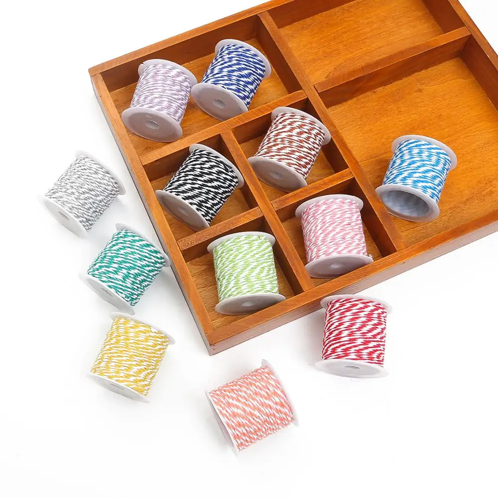 Cotton Rope 1.5mm Baker Twine Cord Christmas Wedding Decoration Gift Packaging 10Meters/roll