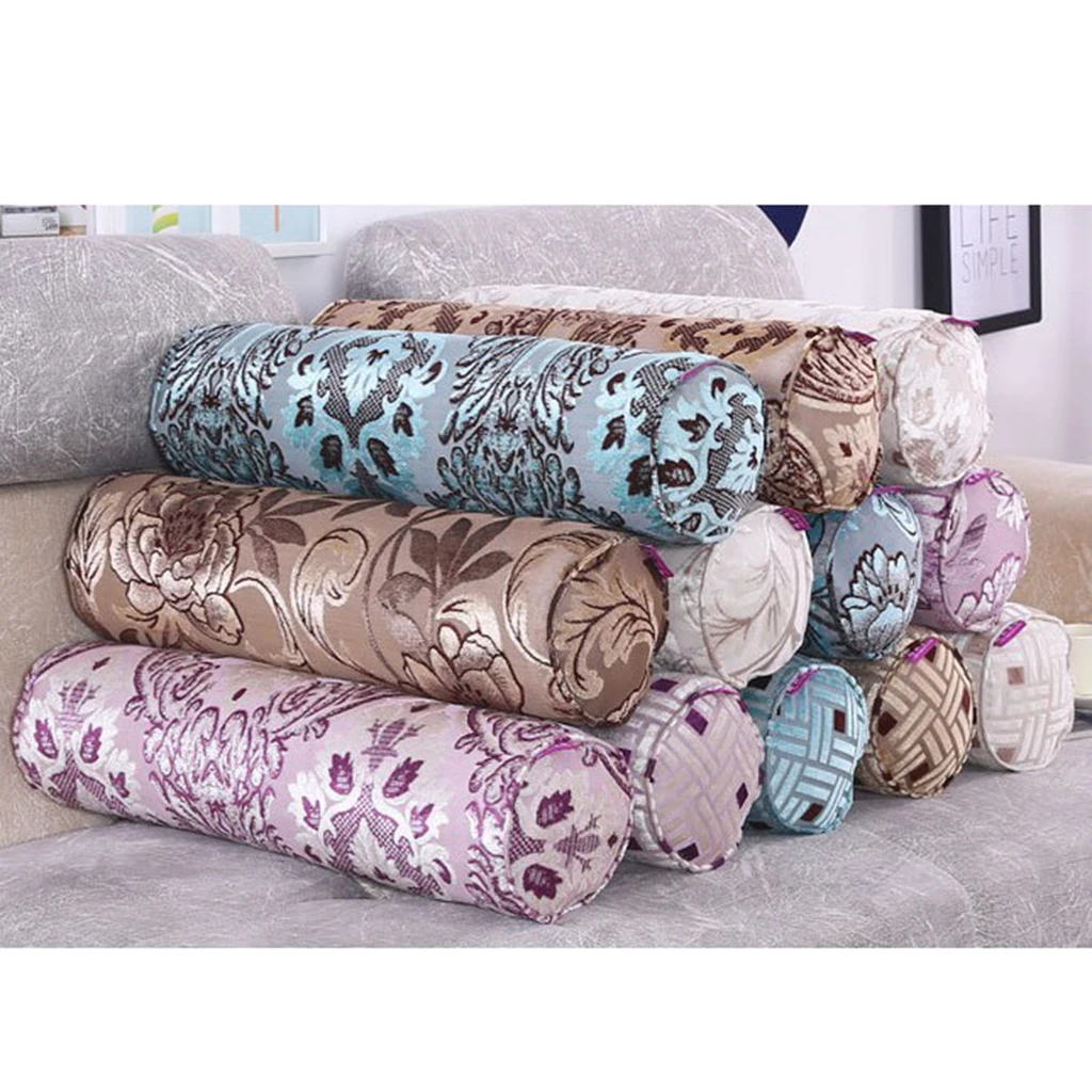 Memory Foam Neck Roll Pillow Cervical Bolster Round Neck Spine Lumbar Support Cushion for Office Workers, Pregnancy Women