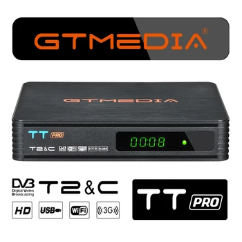 

GTmedia TT Pro Digital Receptor Wifi Receiver DVB-C Supports H.265/HEVC DVB-T H.265 Set-top Box TV Receptor Wifi Tuner