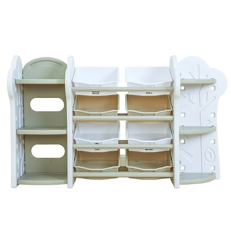 

Children's toy storage rack baby painted book rack finishing box kindergarten plastic storage cabinet rack multi-layer