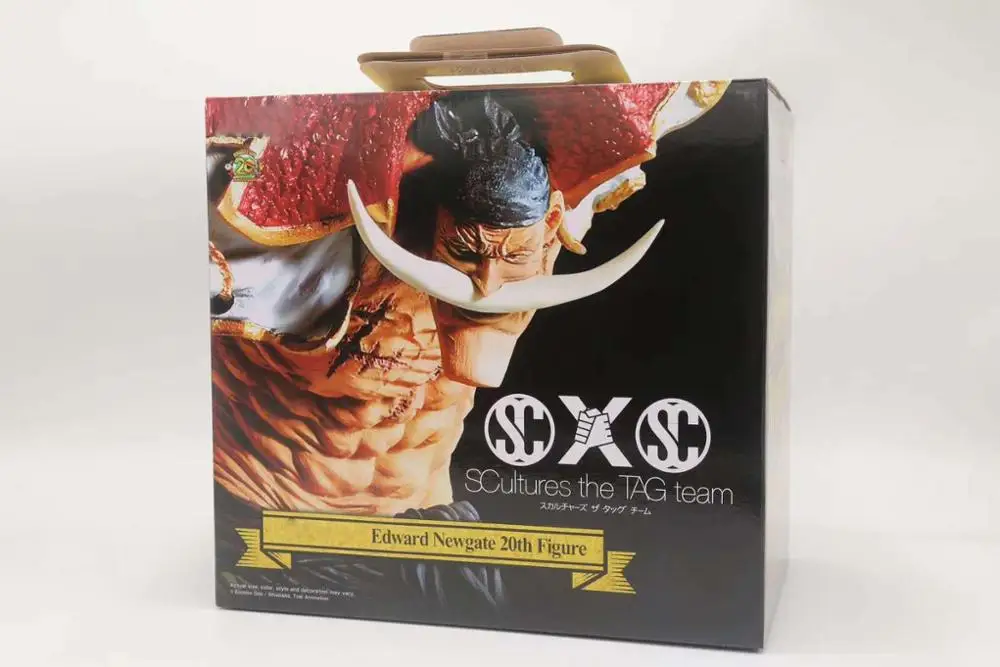 with retail box 25 см One piece Эдвард Ньюгейт аниме Коллекционные Фигурки ПВХ Коллекционная модель игрушки brinquedos для подарок на год - Цвет: with retail box