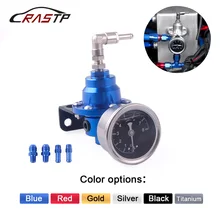 RASTP Универсальный Регулируемый Tomei регулятор давления топлива с манометром и инструкциями RS-FRG003