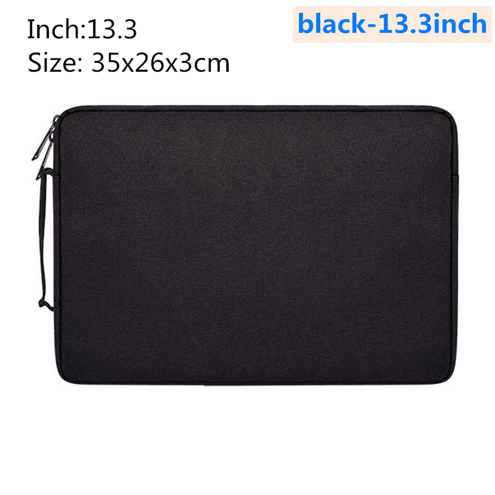 Сумка для ноутбука Macbook Air Pro retina 13,3 14,1 15,4 15,6 дюймов Тетрадь Сумка для планшета чехол huawei pro выставка посылка - Цвет: black-13.3inch