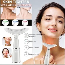 Thérapie à photons IPL pour le visage et le cou, 3 Modes de Lifting de la peau, raffermissement cutané, réduction du Double menton, dispositif de beauté Anti-âge, LED