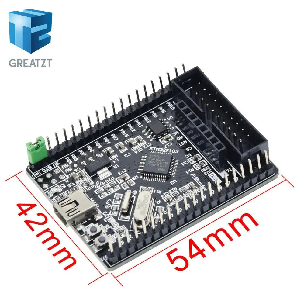 GREATZT 1 шт. stm32f103c8t6 stm32f103 stm32f1 stm32 системная плата обучающая доска оценочный комплект макетная плата