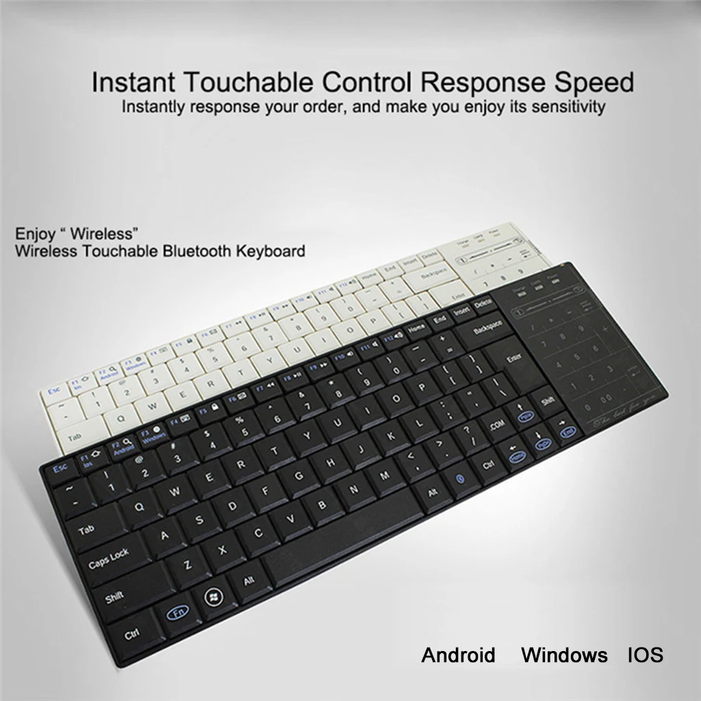 Ультратонкая Беспроводная Bluetooth клавиатура из АБС пластика для IOS Android Windows ПК
