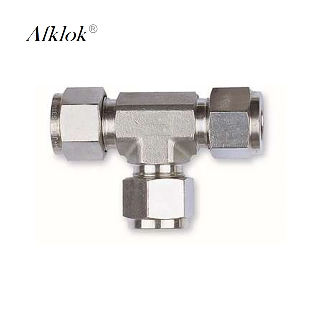 Нержавеющая сталь 304 Трехходовой тройник фитинги трубы фитинги UT-8MM