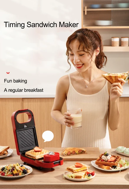 Mini Breakfast Sandwich Maker 220 V DIY Baking Portable Easy Clean Easy to  Carry Compact for College Dormitory Multifunction - AliExpress