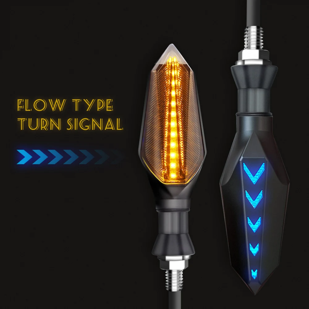

#778 2 12 LED motorcycle turn signal lights flashing accessories for honda vtx v-max 1200 suzuki v-strom fz1
