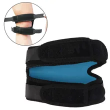 Patella Support Strap Mountaineering Running Basketball Breathable Silicone Shock Absorption Fitness Two-way Adjustable Knee Pad