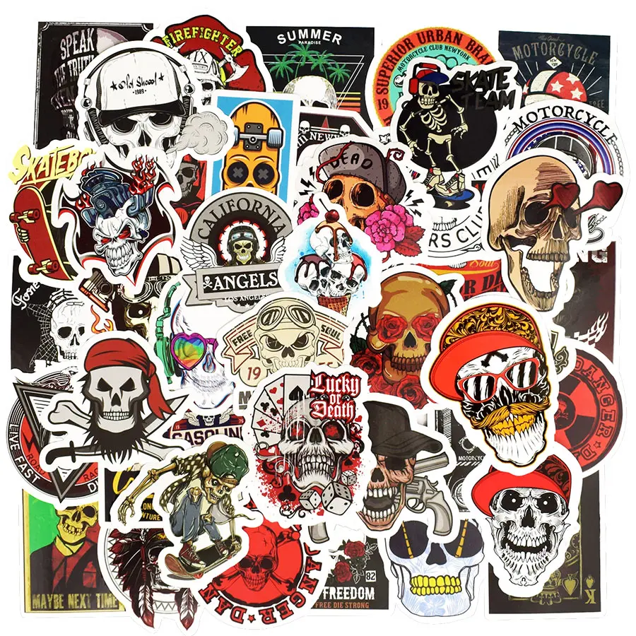 50 шт. наклейки для мотоцикла скейтборда гитары автомобиля велосипеда