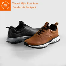 Xiaomi Mijia Qimian/Повседневная кожаная мужская обувь; мягкая воловья кожа; Антибактериальная стелька; амортизирующая обувь; сезон осень-зима; обувь для бега