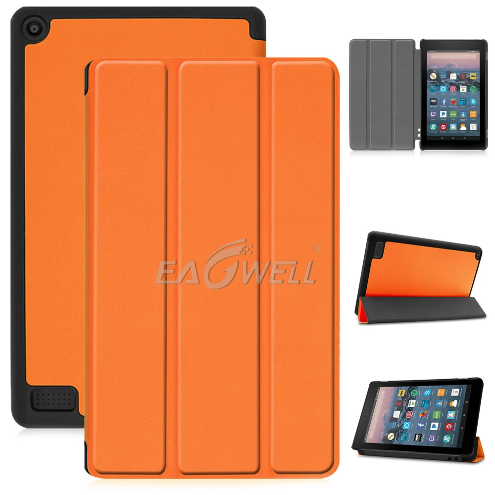 

For Amazon Kindle fire 7 2019 Tablet Protective Case Ultra Slim Smart PU Leather Folio Cover Stand For Amazon Kindle fire 7"