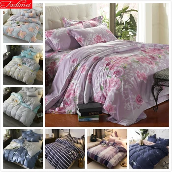 

Flower Pattern Duvet Cover 3/4 pcs Bedding Set Double Queen King Big Size Quilt Comforter Pillow Case Sheet Bedspreads Bed Linen