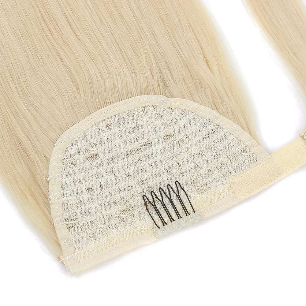 Luxy beauty Remy конский хвост человеческие волосы Бразильская машина обертывание