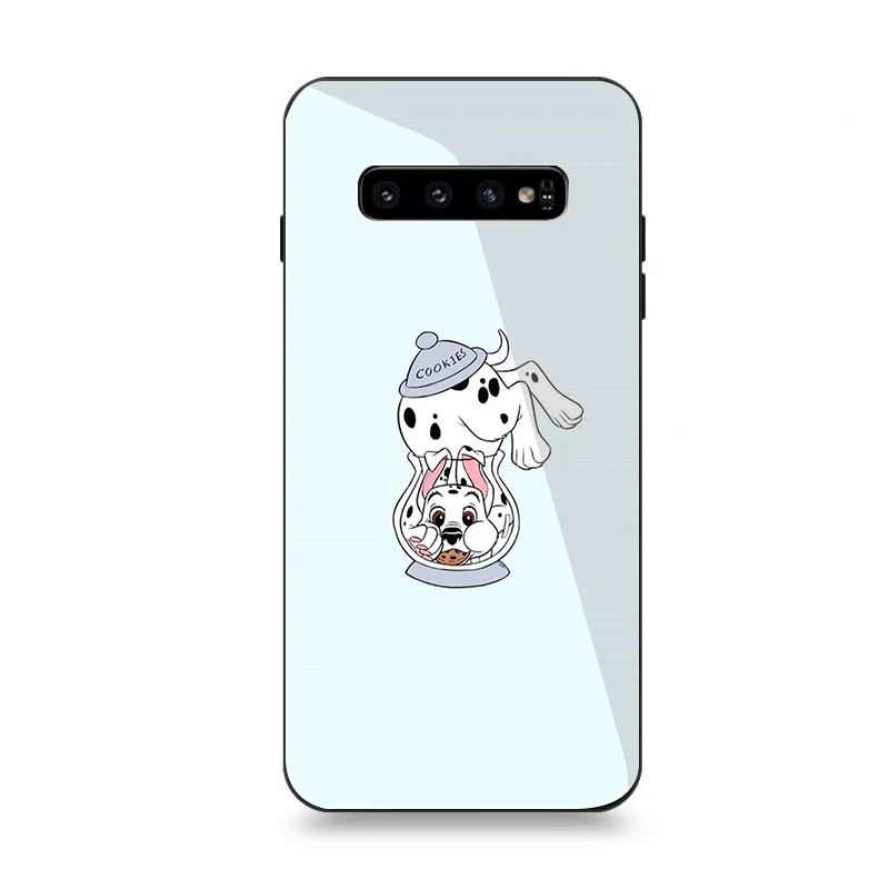 Чехол для телефона Стекло для samsung A10 A20 A30 A40 A50 A60 A70 S7 край S8 S9 S10 плюс Чехол с далматинцами