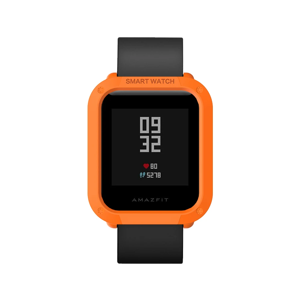 Just Case 5 SIKAI высококачественный ремешок для часов и чехол для Huami Amazfit Bip Youth Smartwatch силиконовый ремешок для часов Amazfit Bip PC чехол для часов - Цвет ремешка: Just Case 5