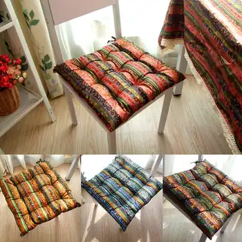 

40x40x6CM Ethnic Style Seat Cushion Home Sofa Pillow Chair Cushion Pad Tatami Cushion Office Home Decoration Car Seat Cushion