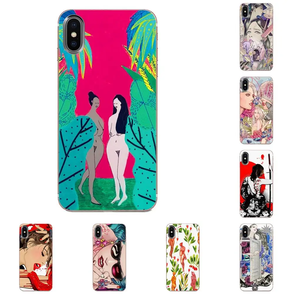Голая секс-девушка из ТПУ цветная печать Diy для Galaxy J1 J2 J3 J330 J4 J5 J6 J7 J730 J8 2015 2016 2017 2018