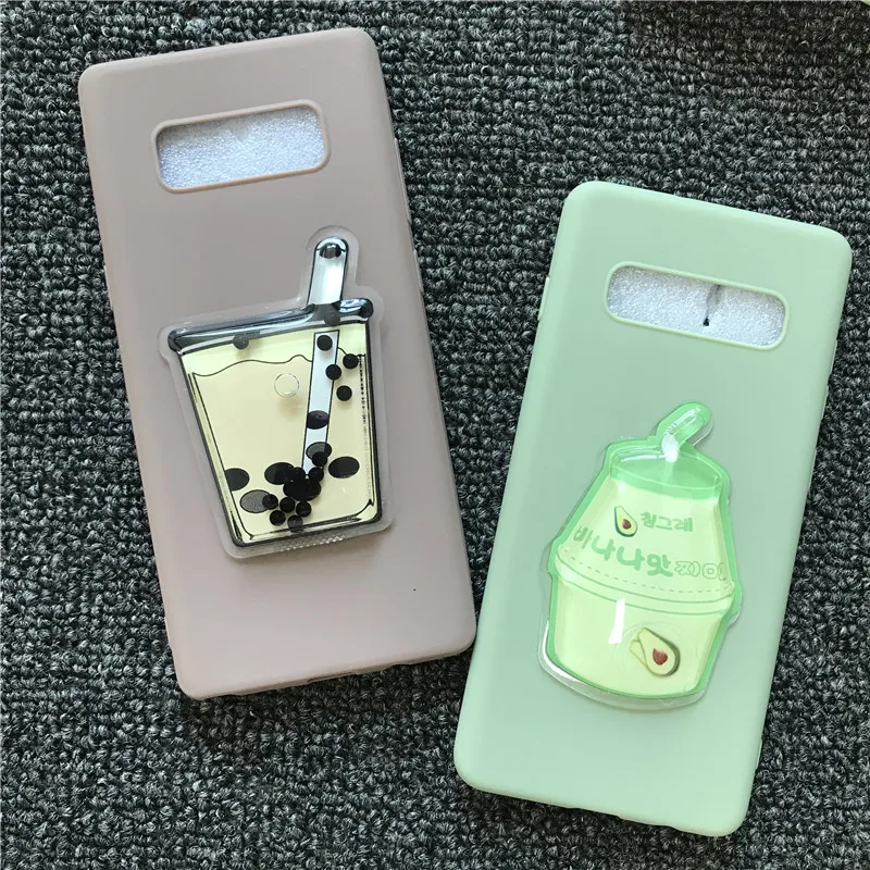

Cartoon liquid Phone Case For Samsung Galaxy A6S A8S A10 A20 A30 A40 A50 A70 M10 M20 M30 2019 soft Silicone Avocado Cover Coque