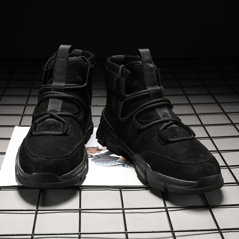 

2020 winter new men's Martin boots casual work boots high-top hiking boots comfortable warm snow boots winter shoes