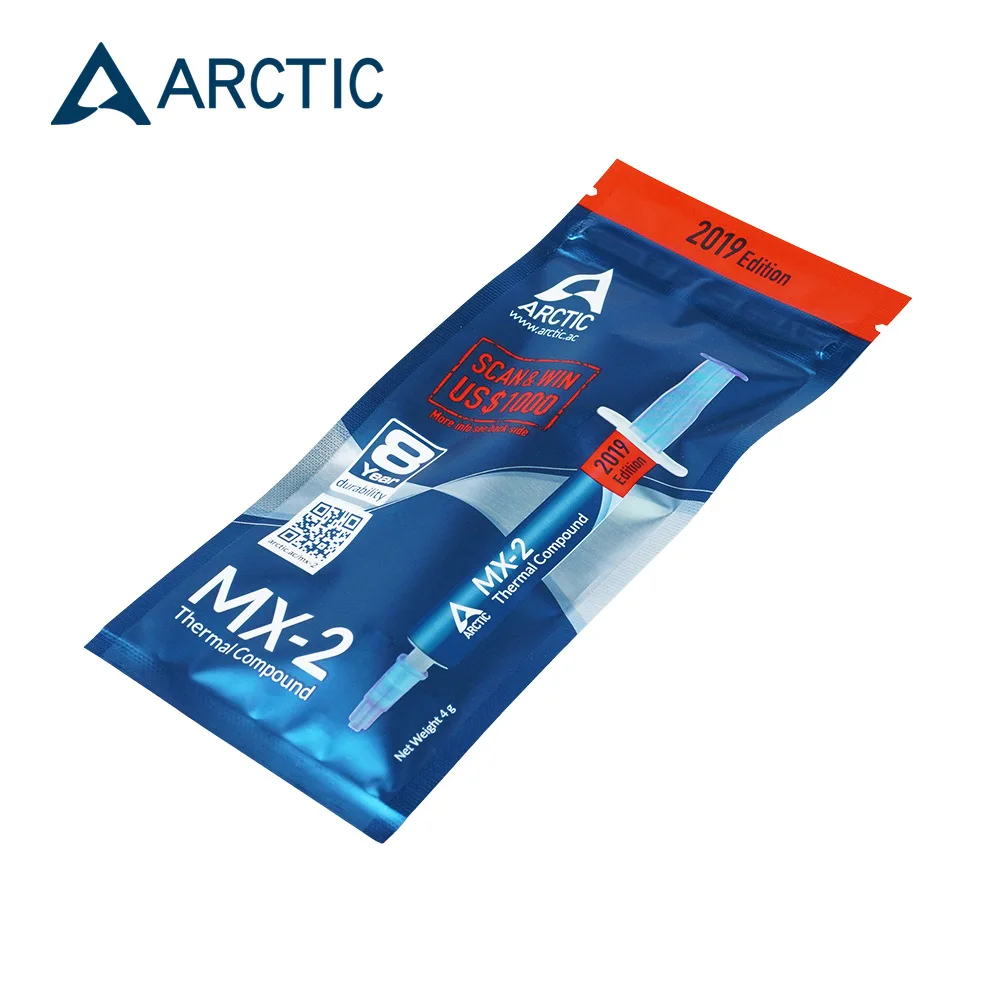 ARCTIC MX-2 4g Thermal Grease For AMD Intel Processor CPU Cooled Fan Cooling Thermal Paste For VGA Core 5.6W/(mk) Heatsink