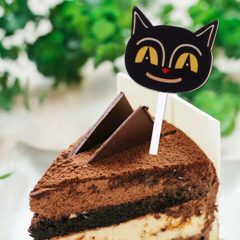6 Pieces Chat Noir Decoration De Gateaux S Mode Delicat Chat Noir Gateau Pics Halloween Decoration De Gateaux Enfants Fete D Anniversaire Toppers Pour De Aliexpress