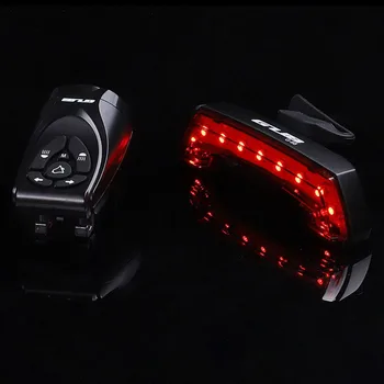 

USB Recharging Wireless Remote Control Bicycle Light 5 Mode Waterproof Turn Signal Warning Horn Road Mountain Bike Tail Light