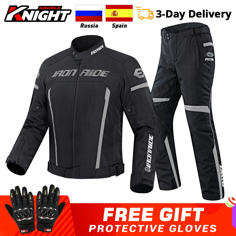 Motorcycle Jacket Pants Suit Waterproof Gear Reflective Racing Jacket Biker Motorbike Motocross Moto Jacket Motorcycle Clothing