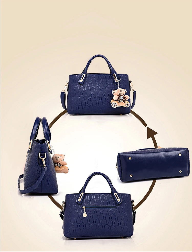 GOOHOJIO, женская сумка, сумки с верхней ручкой, Женский известный бренд, женские сумки-мессенджеры для девушек, сумка, 4 комплекта из искусственной кожи, композитные сумки