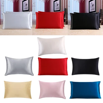 

100% Silk Pillowcase Double Sides Silk Pillow Case Cover Queen Size