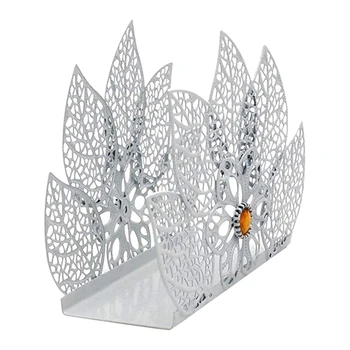 

White Napkin Rack Tissue Napkin Holder for Wedding Banquet Dinner Paper Towel Rack Organizer Container Home Restaurant Party