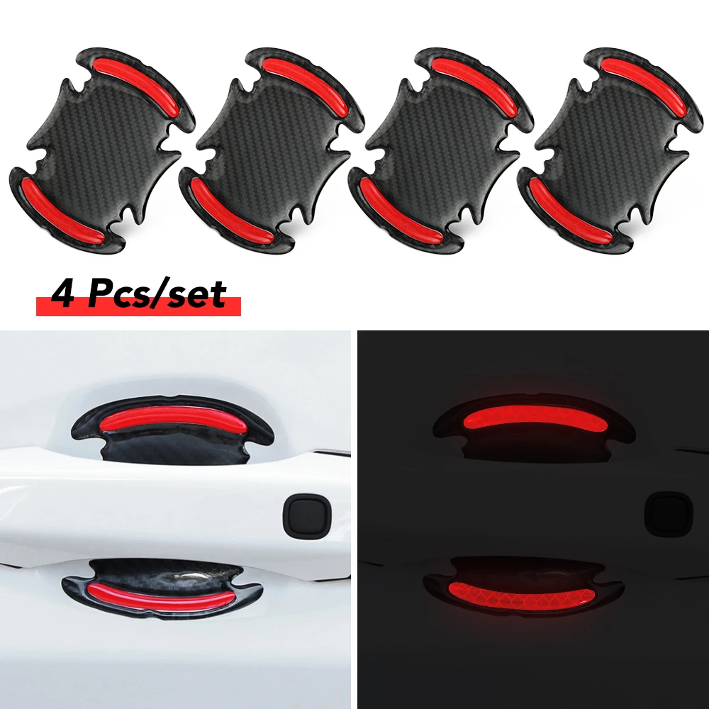 4 pcs Car Stickers Protect door handles for Jaguar XF XFL XE XJ XJL F-Pace F pace fpace X761 XJ6 XKR XK8 X320 X308 | Автомобили и