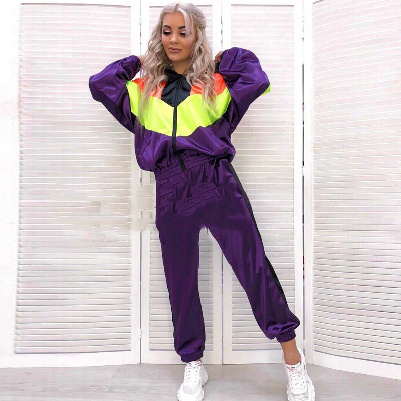 Two Piece Set Top And Pants Women Tracksuit Chandal Mujer Runway 2pac Outfit Festival Sweatsuit Clothing Plus Size Femme |