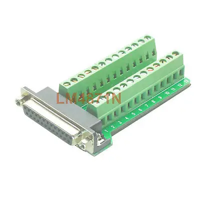 DHL/EMS 20 партий DB25 D-SUB женский 25pin порт терминальный адаптер PCB RS232/485 Заголовок 2 ряда винт-d2