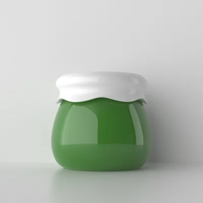 10 г PP милый крем для ухода за кожей контейнер, милая пластиковая банка, Детская Бутылочка для косметического крема горшок - Цвет: Green Jar