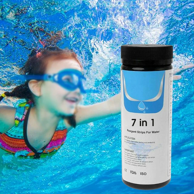 50Db 7 In1 Akváriumi Haltartály Víz Trópusi Tesztcsíkok Készlet Nitrit -Nitrát Ph -Tesztcsíkok Kh Gh No2 No3 Bróm Klór Teszt - Image 2