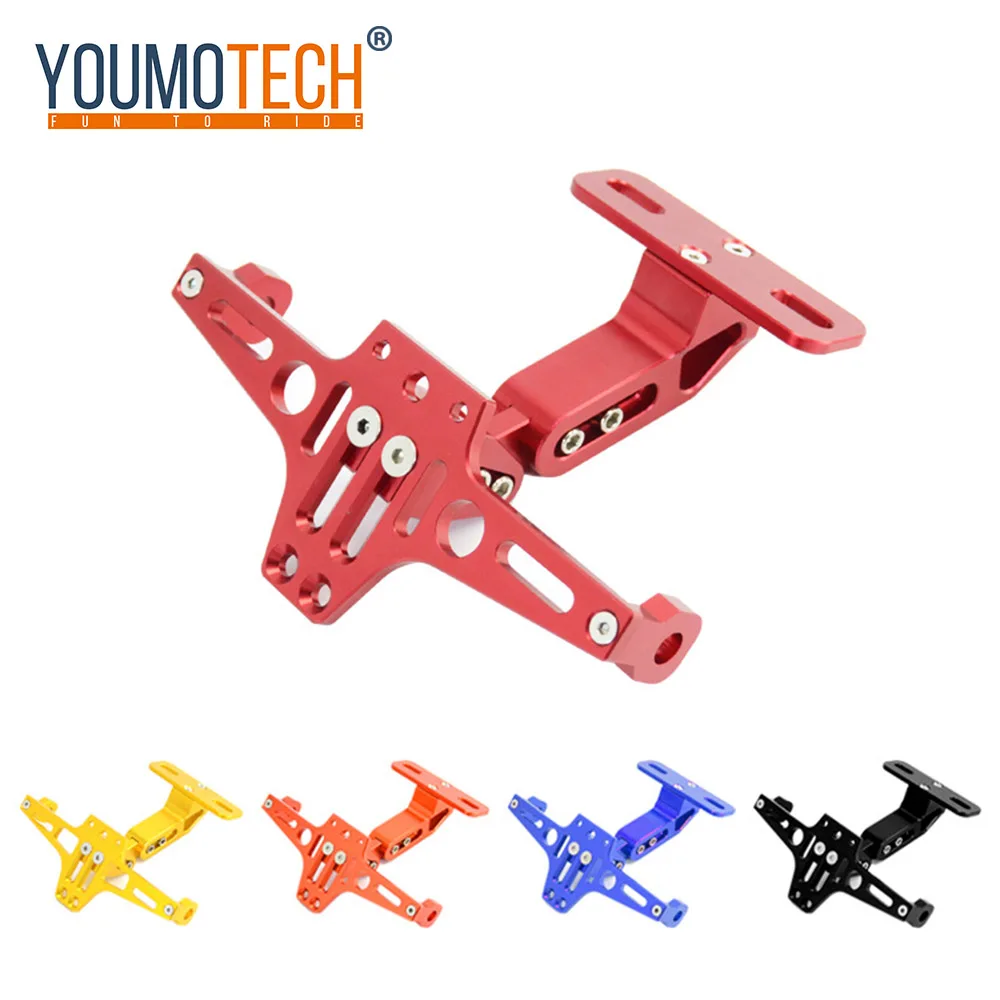 Motorcycle Adjustable Angle License Number Plate Frame Holder Bracket For YAMAHA YZF R1 R6 R3 R25 Tmax 500 530 MT07 MT09 FZ6R FZ