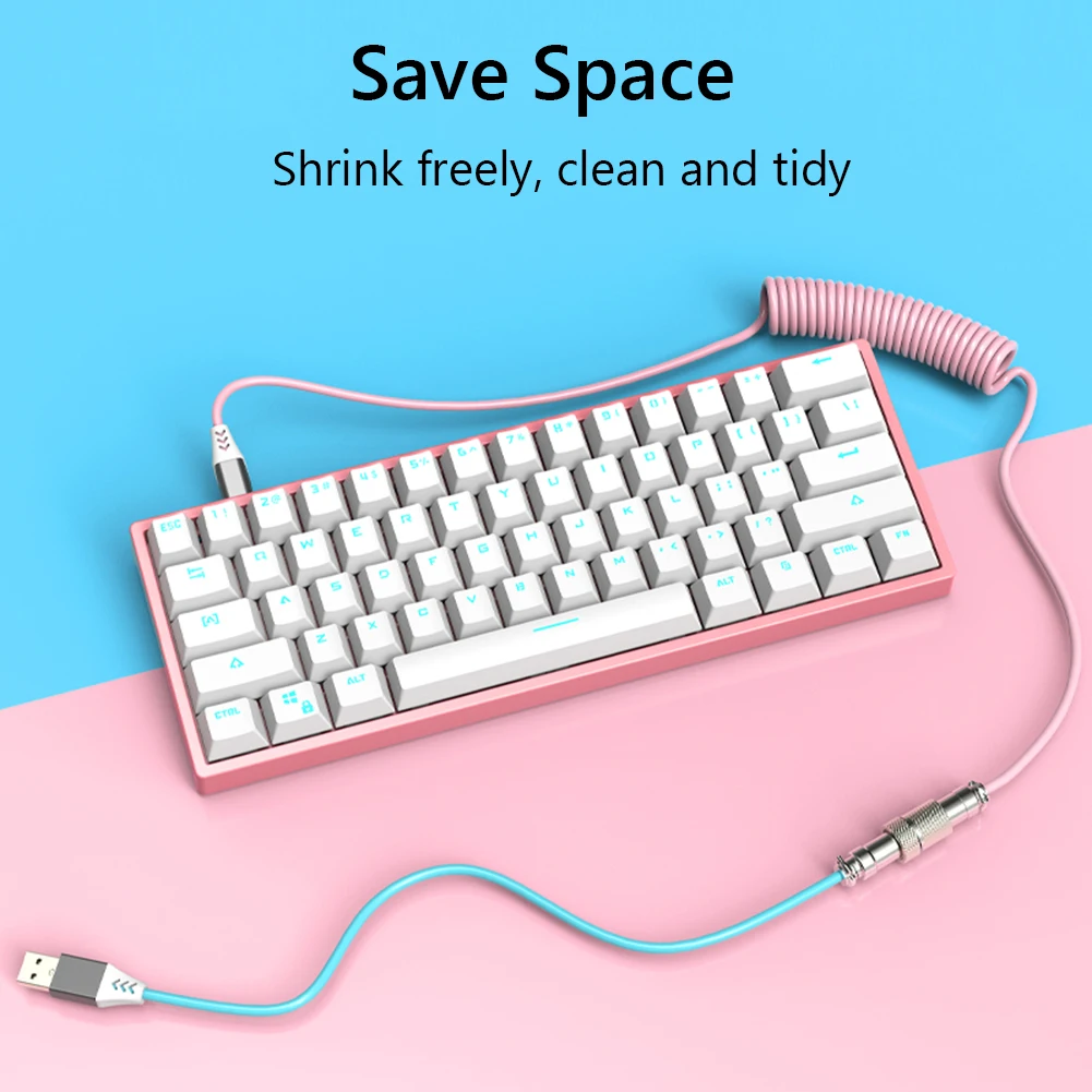 Oryginalny typ C kabel USB klawiatura mechaniczna spirala 1.7M niestandardowy kabel do gier zwijany Aviator kabel do transmisji danych zatyczka powietrzna 4 Oryginalny typ C kabel USB klawiatura mechaniczna spirala 1.7M niestandardowy kabel do gier zwijany Aviator kabel do transmisji danych zatyczka powietrzna 4