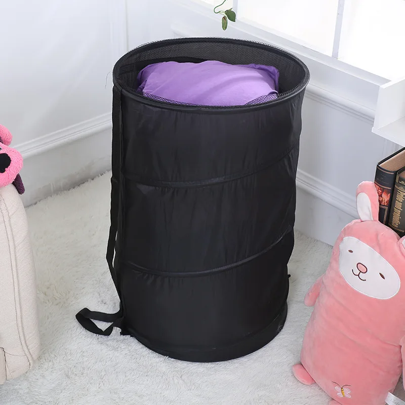 

Double-deck Laundry Basket Folding Dirty Clothes Laundry Hamper Storage Basket Bag Holder Rack Home Sundries Organizer