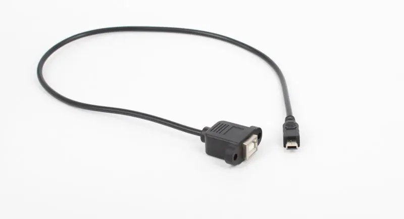 Горячий принтер кабель для монтажа на панели+ винт Mini USB 5-контактный штекер USB 2,0 B разъем Женский цены по прейскуранту завода-изготовителя