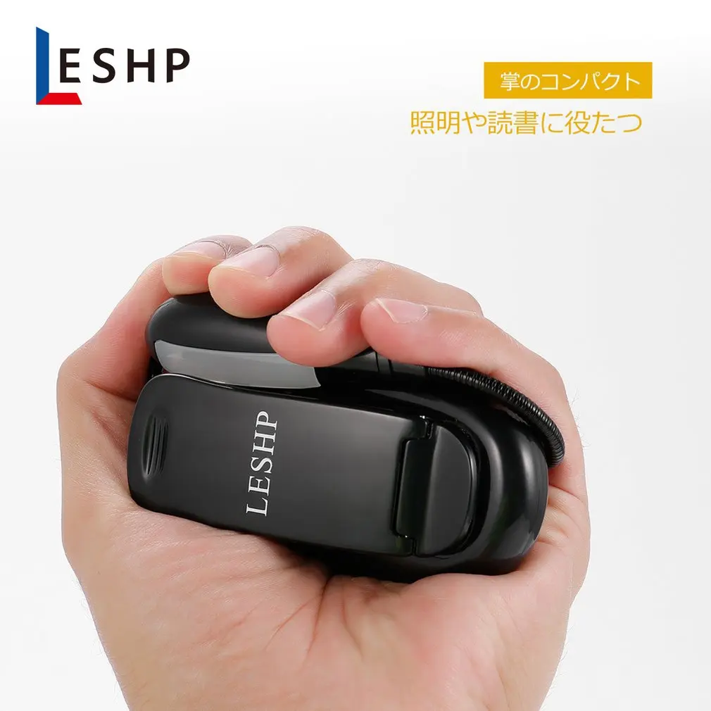 LESHP перезаряжаемый 4LED книжный/музыкальный светильник, Гибкая Настольная лампа с зажимом, регулируемое освещение, гусиная шея, встроенный аккумулятор 1000 мАч