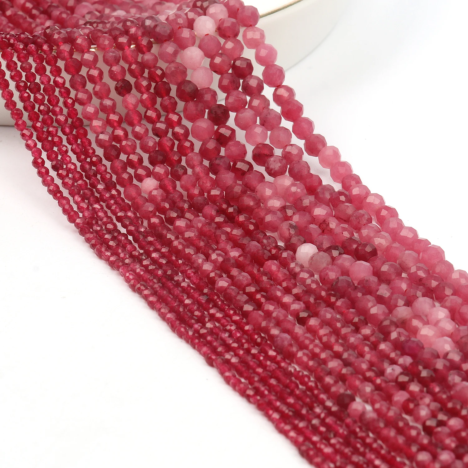 Natural Blue Sandstone Faceted Mineral Beads for DIY Jewelry and Gifts, 15'' Strand