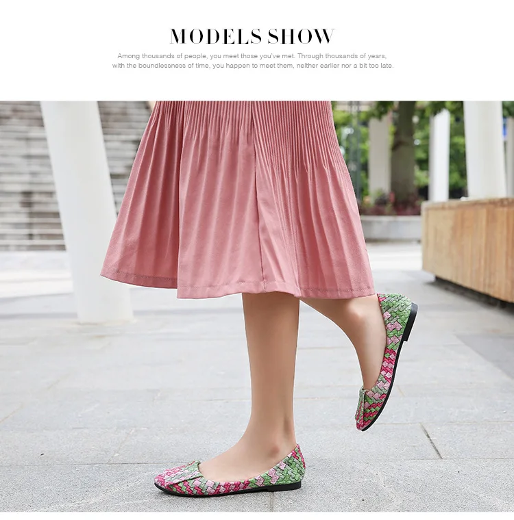 MAIERNISI/Женская обувь на плоской подошве; разноцветная повседневная обувь; красивая удобная женская обувь на плоской подошве без застежки; большие размеры 35-46