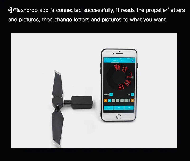 STARTRC светодиодный вспышка слово пропеллер программируемый Bluetooth адаптер ios