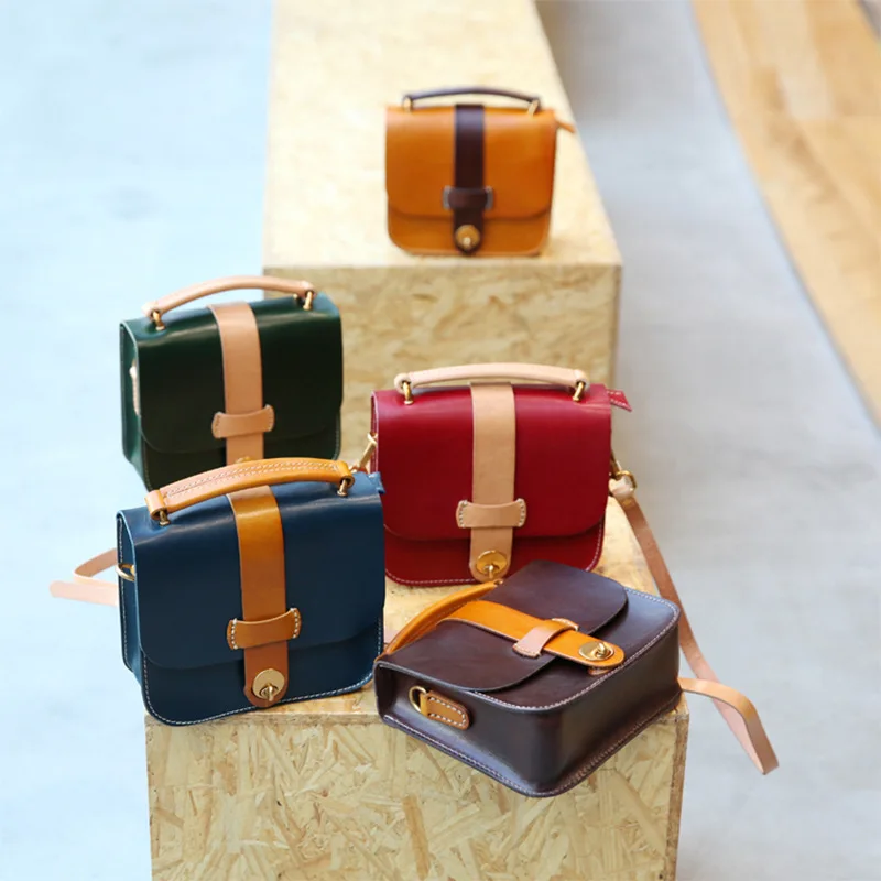 

Women's Fashion Simple Shoulder Bag Messenger Bag Leather Bag